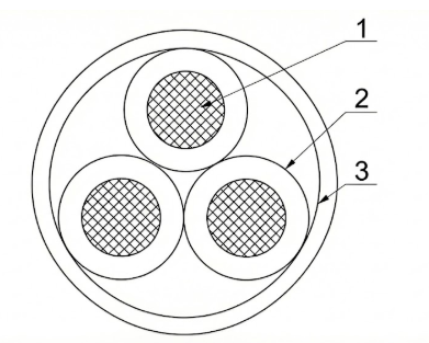 3 core cable construction