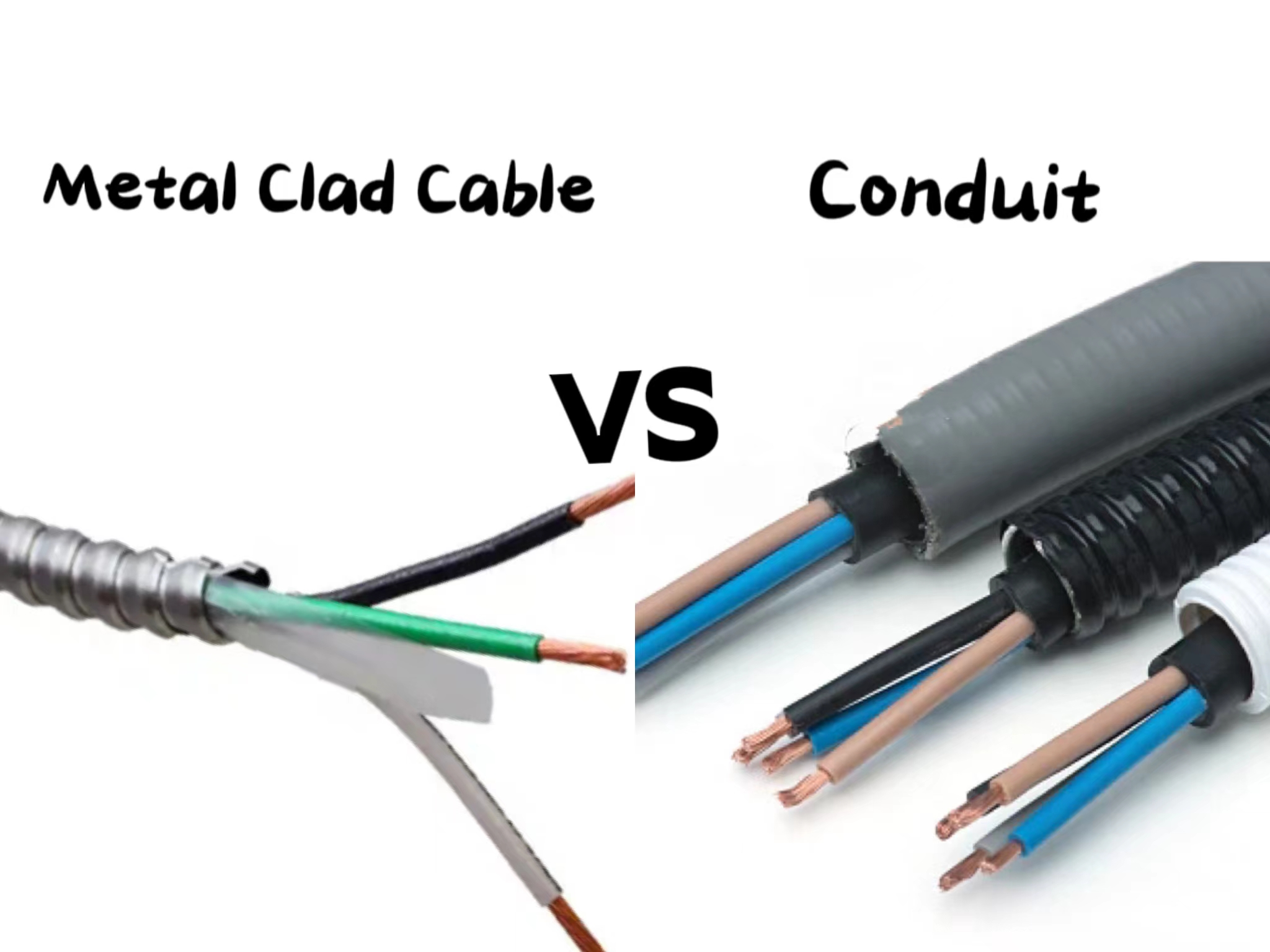 Metal clad cable vs conduit