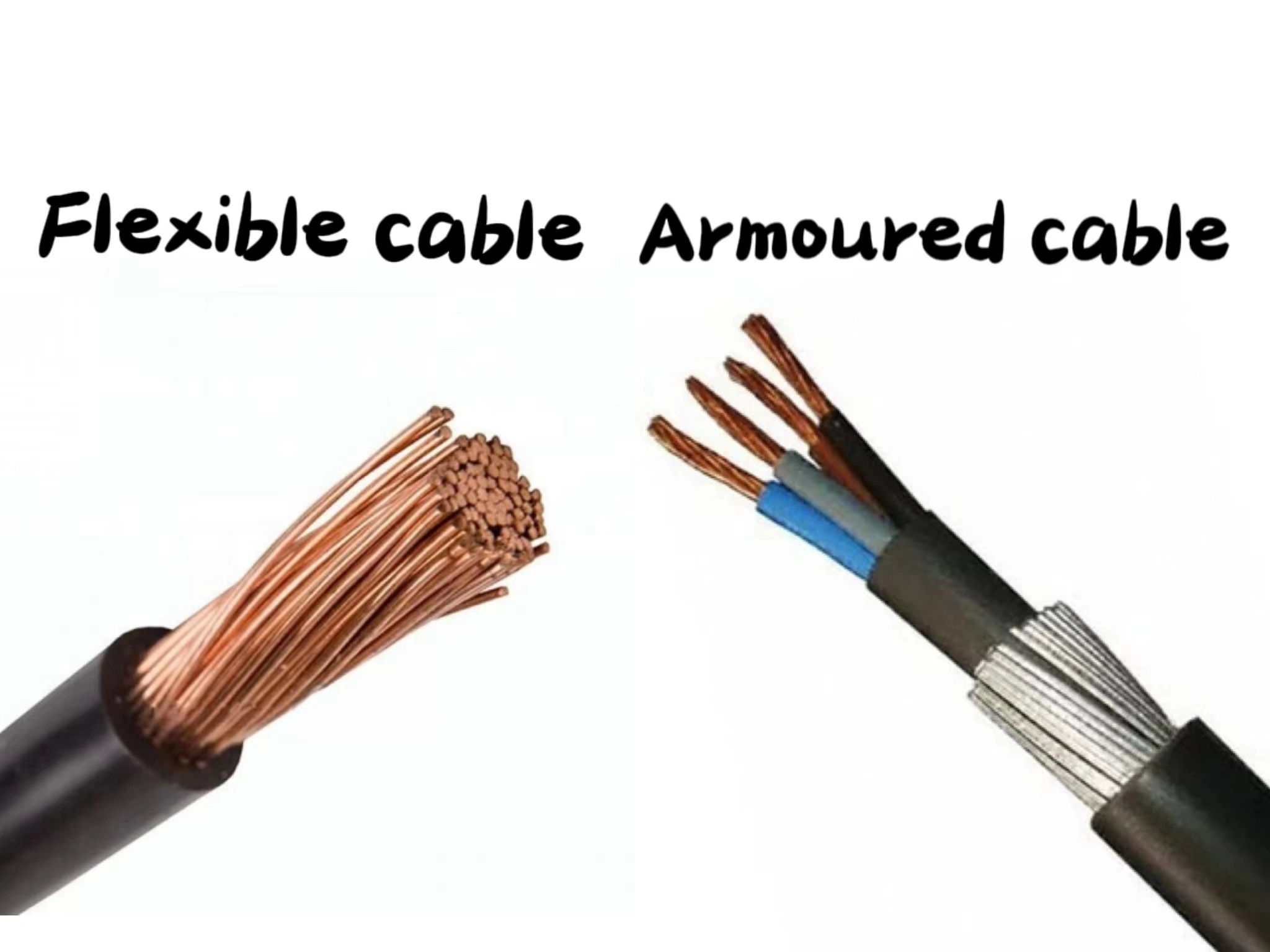 armoured cable and flexible cable