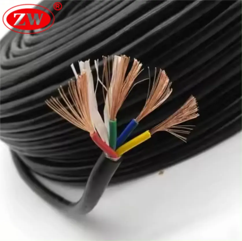 black flexible cable 