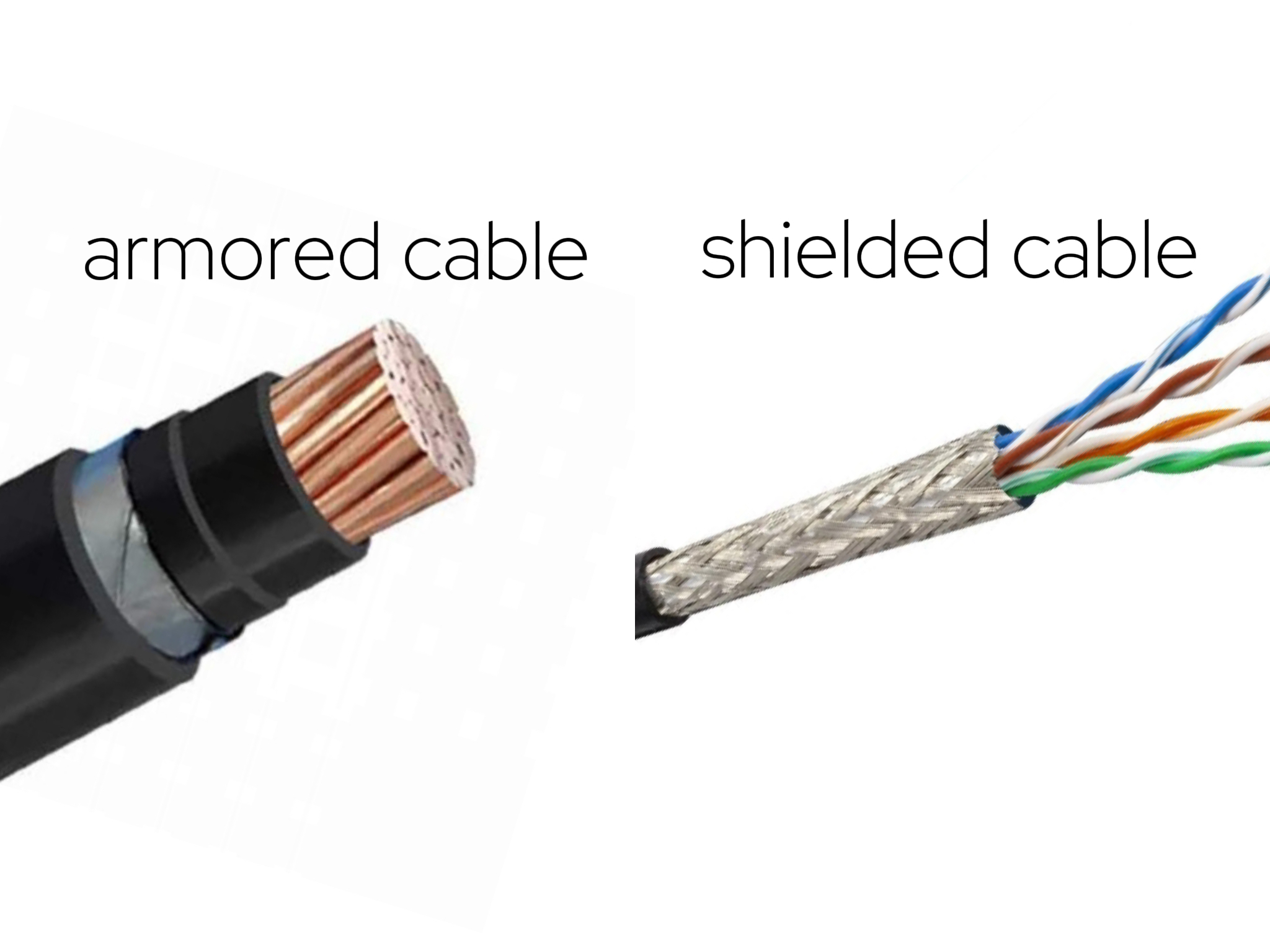 Armored Cable vs. Shielded Cable