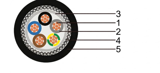 5 core armoured cable construction